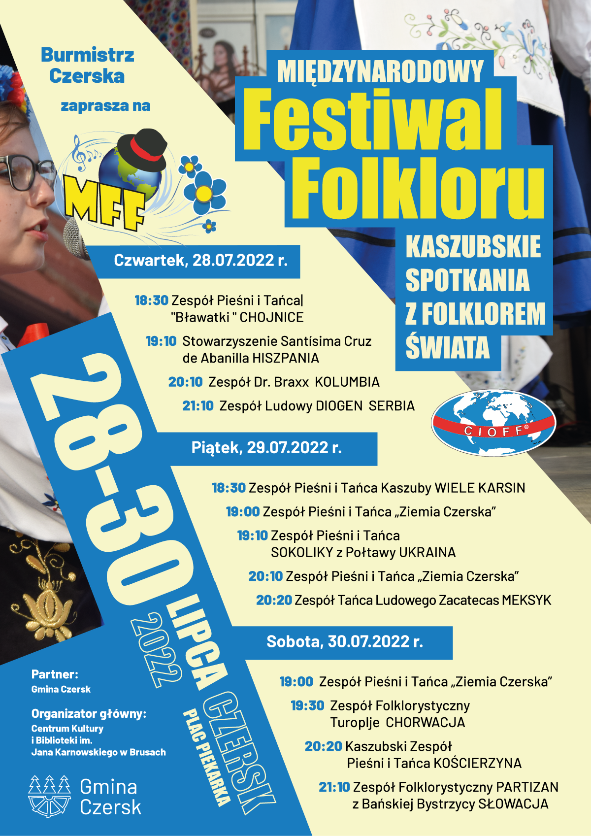 Dziś w Czersku startuje Międzynarodowy Festiwal Folkloru