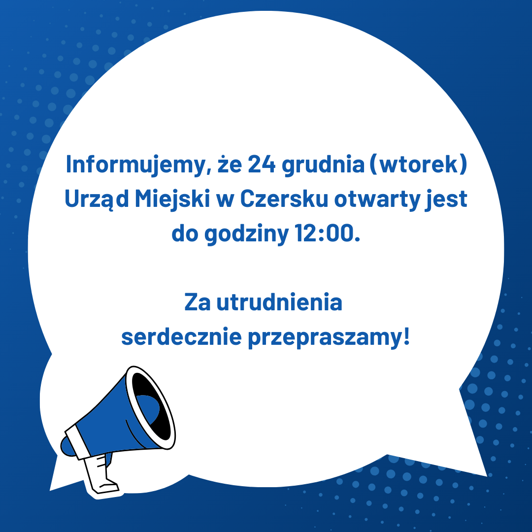 W Wigilię urząd czynny do godziny 12:00