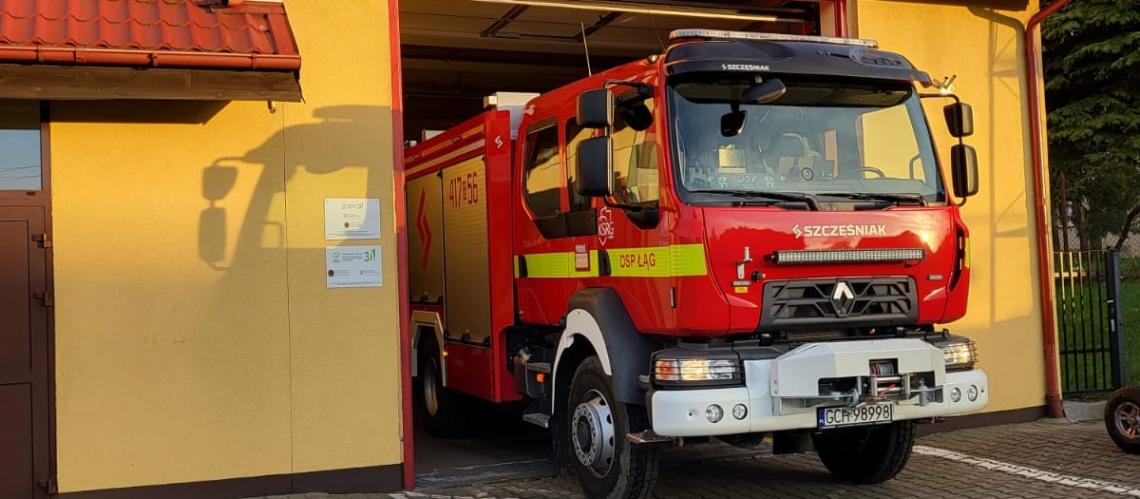 Dofinansowanie zakupu średniego samochodu ratowniczo-gaśniczego dla jednostki Ochotniczej Straży Pożarnej w Łęgu