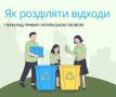 Переклад українською мовою правил сортування відходів, що діють у Польщі