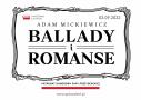Narodowe Czytanie 2022 – Adam Mickiewicz „Ballady i romanse” w bibliotekach GCK w Czersku