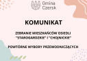 Ponowne wybory przewodniczących osiedli "Starogardzkie" i "Chojnickie"